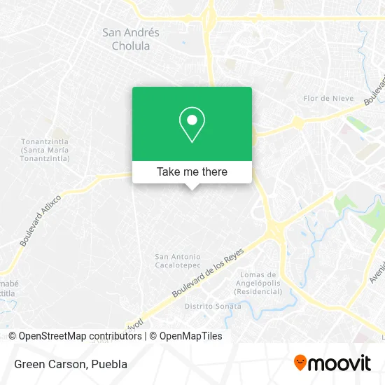 Green Carson map