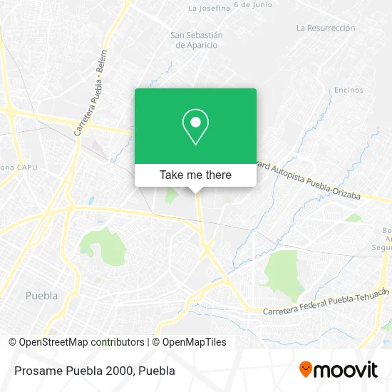 Prosame Puebla 2000 map