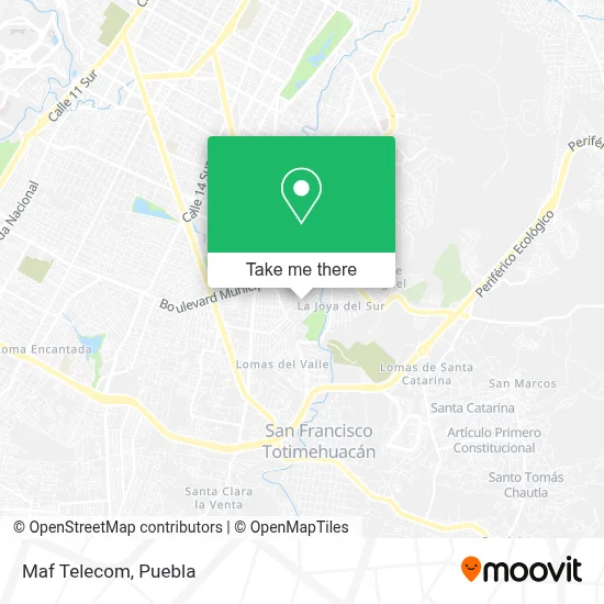 Maf Telecom map