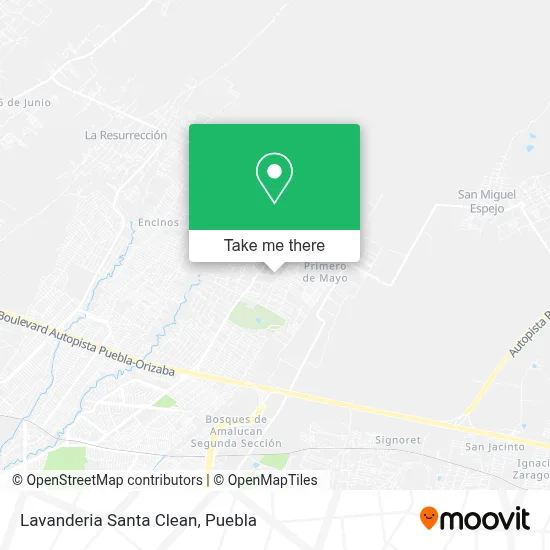 Lavanderia Santa Clean map