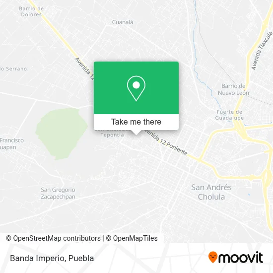 Banda Imperio map