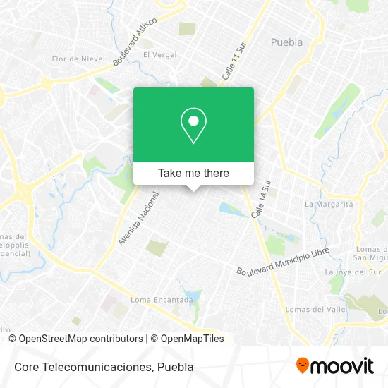 Core Telecomunicaciones map