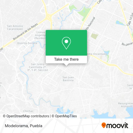 Modelorama map