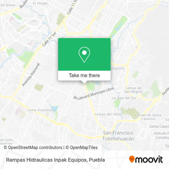 Rampas Hidraulicas Inpak Equipos map
