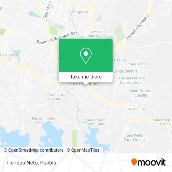 Tiendas Neto map
