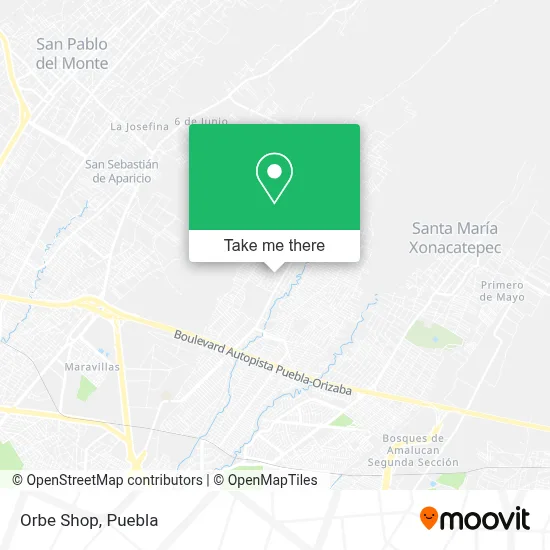 Orbe Shop map
