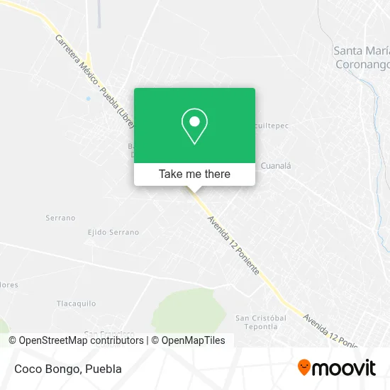 Coco Bongo map