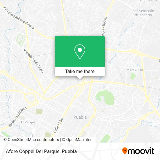 Afore Coppel Del Parque map