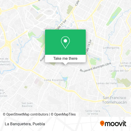 La Banquetera map