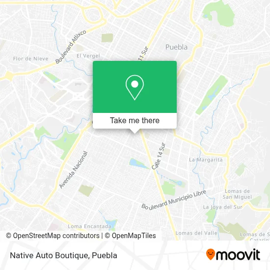 Native Auto Boutique map