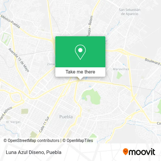 Luna Azul Diseno map