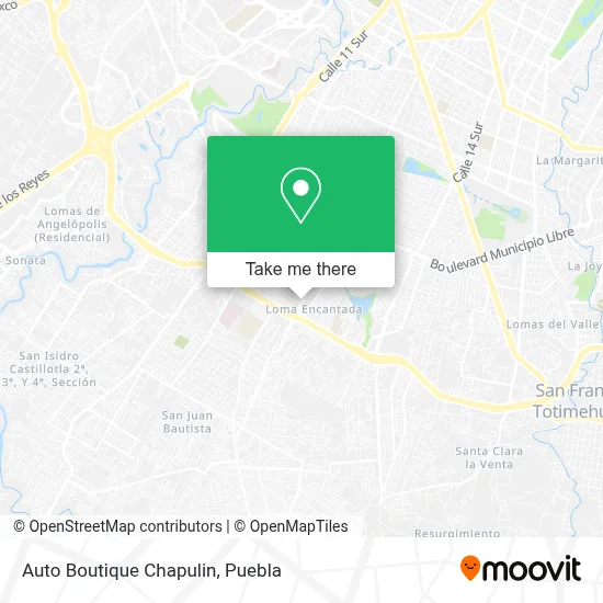 Auto Boutique Chapulin map