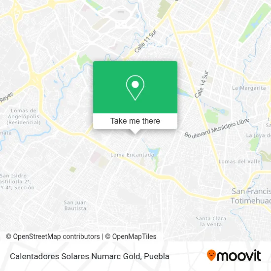 Calentadores Solares Numarc Gold map