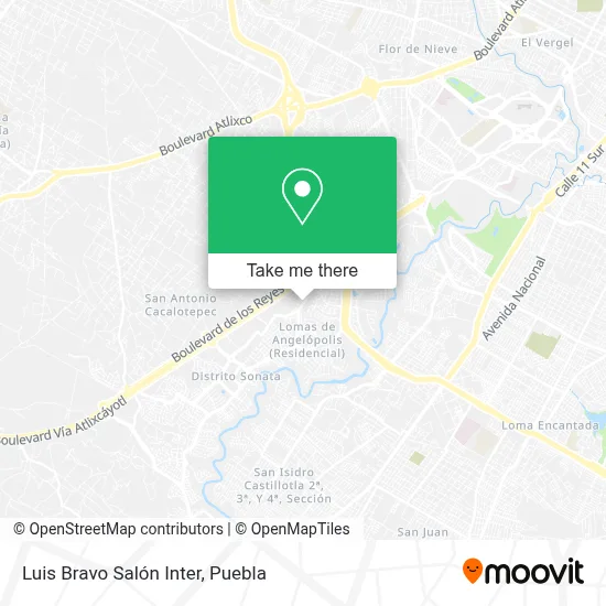 Luis Bravo Salón Inter map