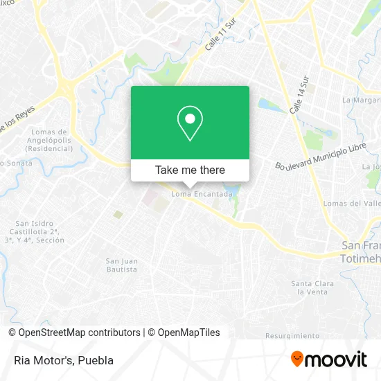 Ria  Motor's map