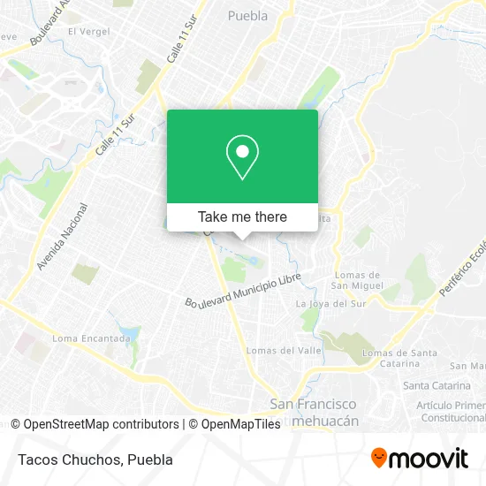 Tacos Chuchos map