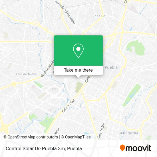 Control Solar De Puebla 3m map