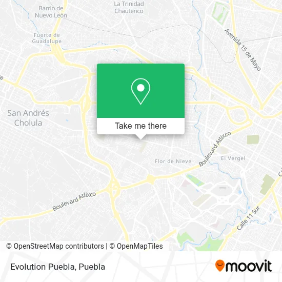 Evolution Puebla map