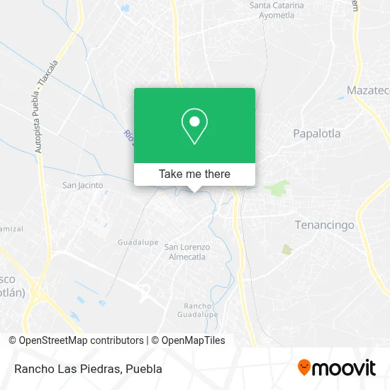 Rancho Las Piedras map