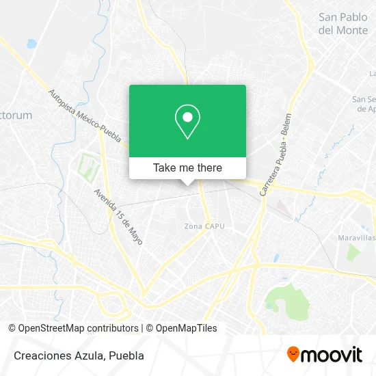 Creaciones Azula map