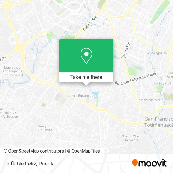Inflable Feliz map