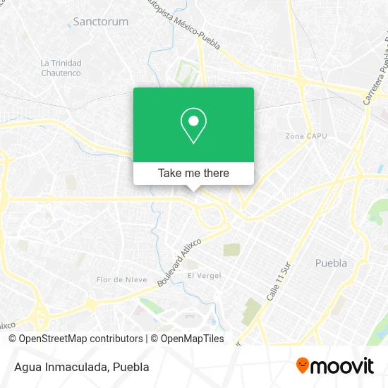 Agua Inmaculada map