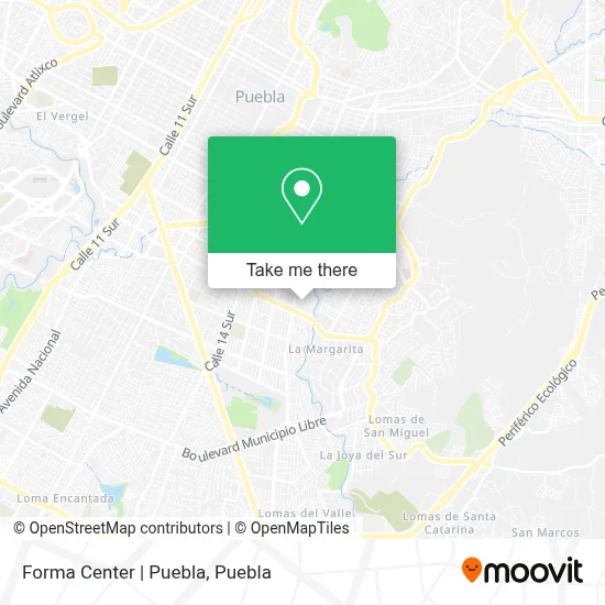 Forma Center | Puebla map
