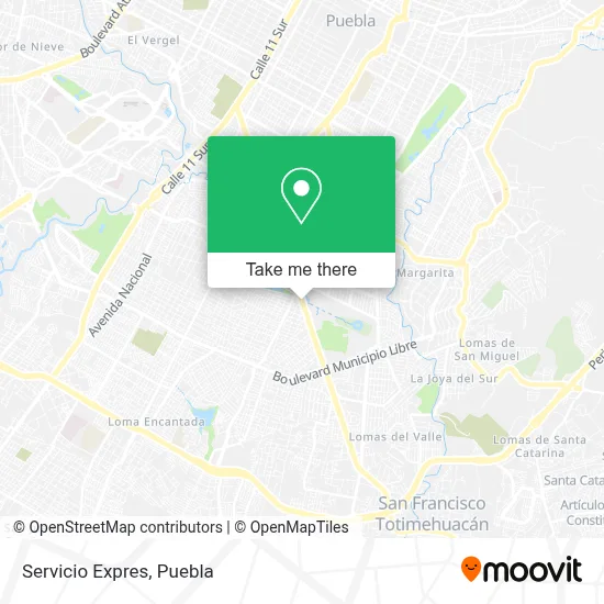 Servicio Expres map