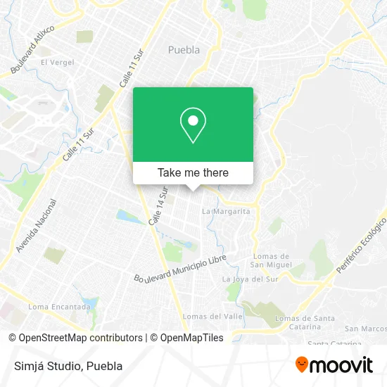 Simjá Studio map