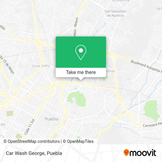 Car Wash George map