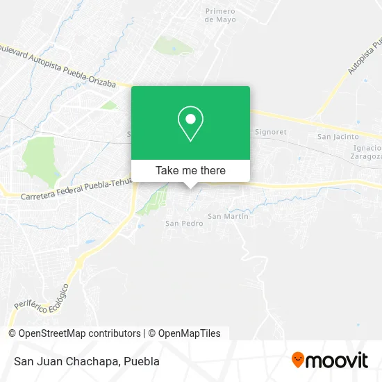 San Juan Chachapa map