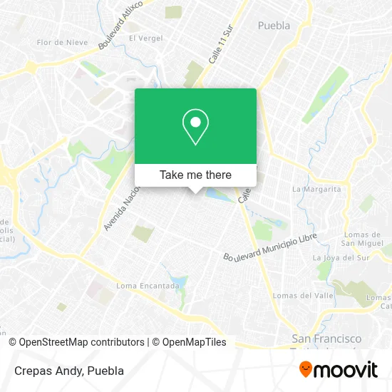 Crepas Andy map