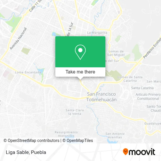 Liga Sable map
