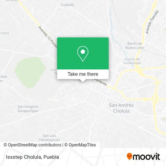 Issstep Cholula map