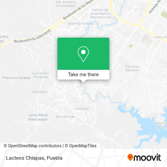 Lacteos Chiapas map