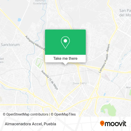 Almacenadora Accel map