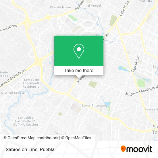 Sabios on Line map