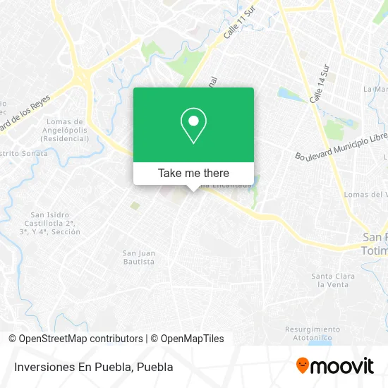 Inversiones En Puebla map