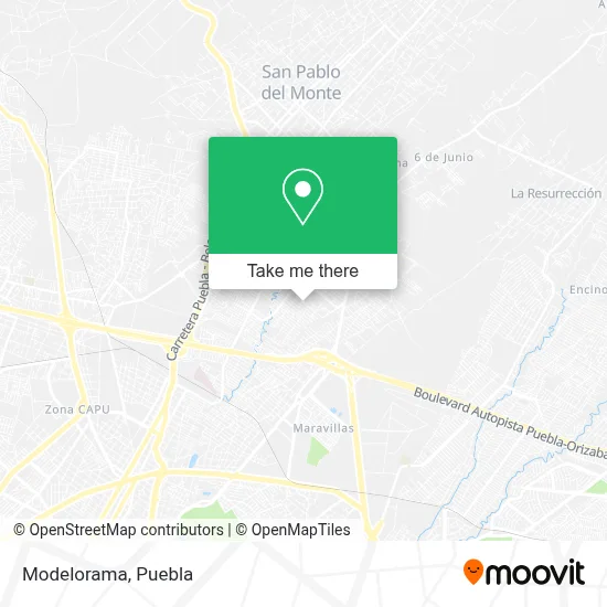 Modelorama map