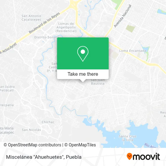 Miscelánea "Ahuehuetes" map