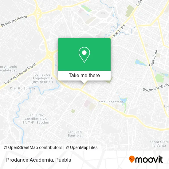 Prodance Academia map