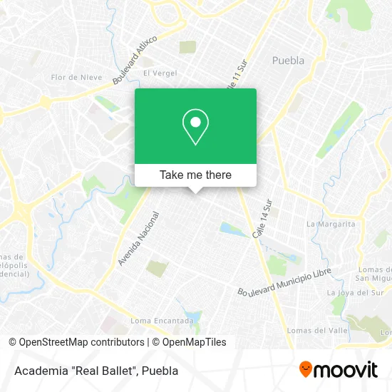 Academia "Real Ballet" map