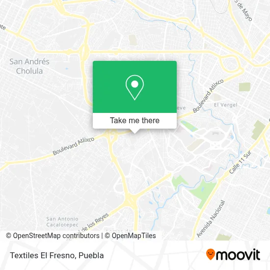 Textiles El Fresno map