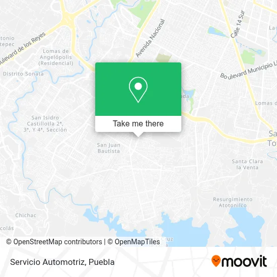 Servicio Automotriz map