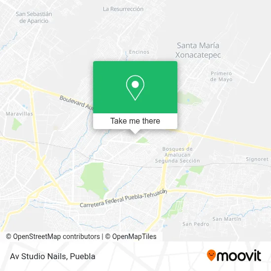 Av Studio Nails map