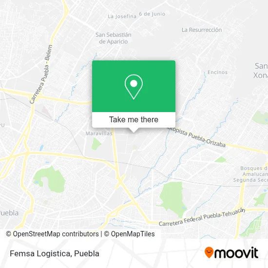 Femsa Logistica map