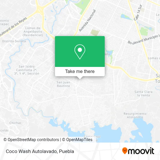 Coco Wash Autolavado map