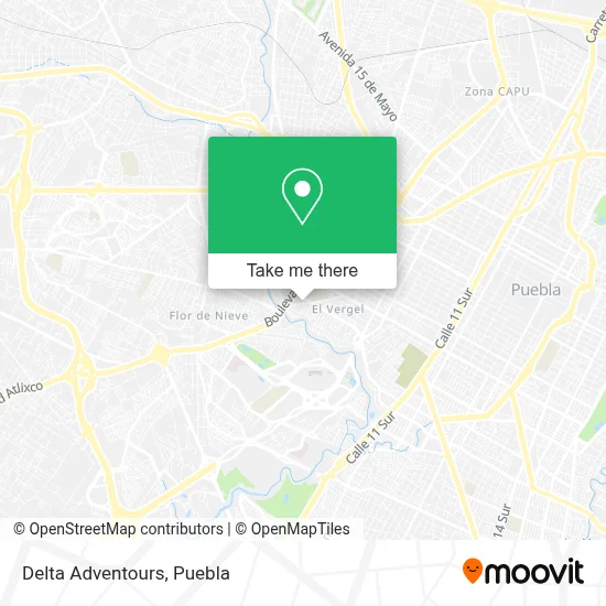 Delta Adventours map