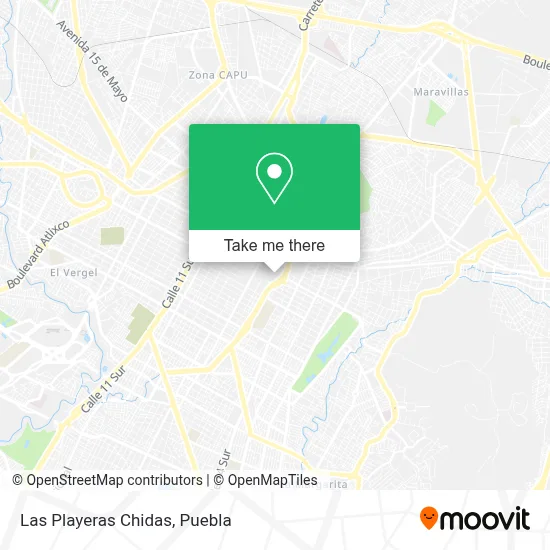 Las Playeras Chidas map