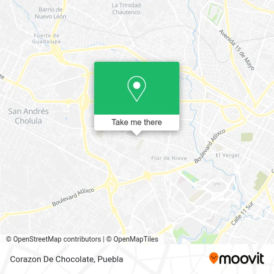 Corazon De Chocolate map